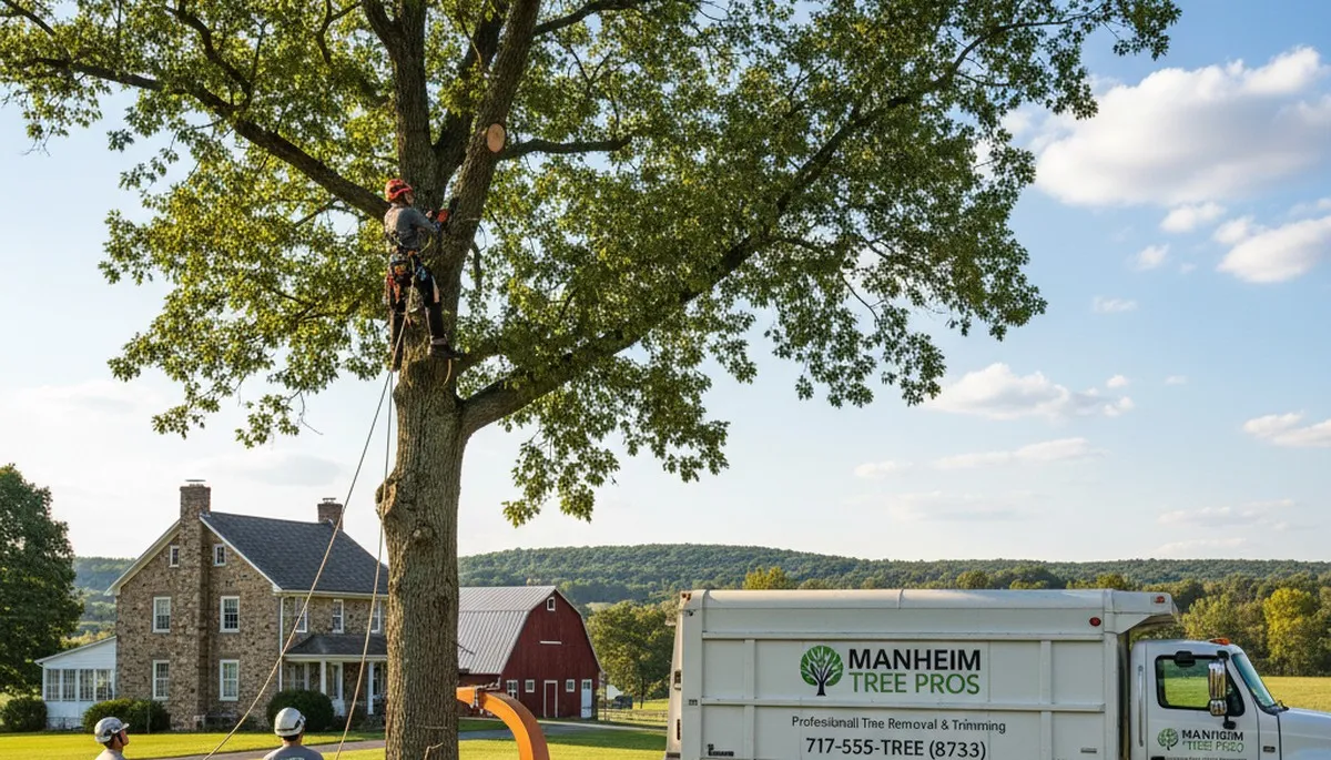 Professional tree removal service in Lancaster, PA by certified arborists