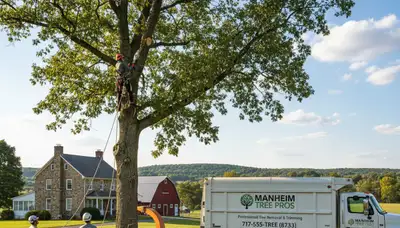 Professional tree removal service in Lancaster, PA by certified arborists